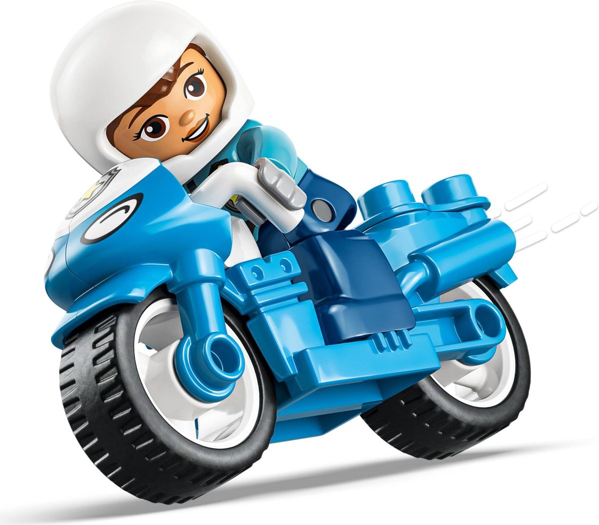 藍色警用摩托車