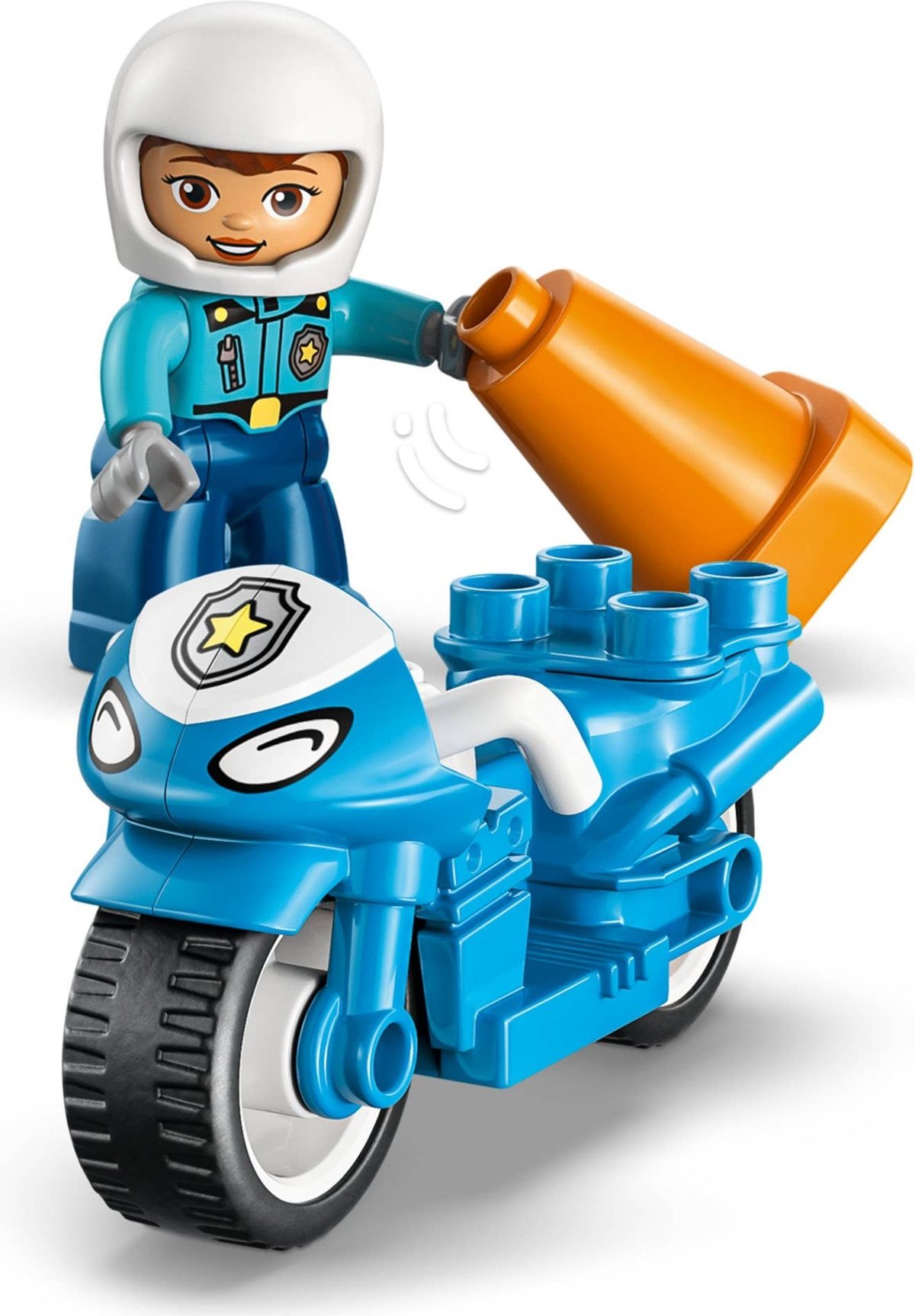 藍色警用摩托車