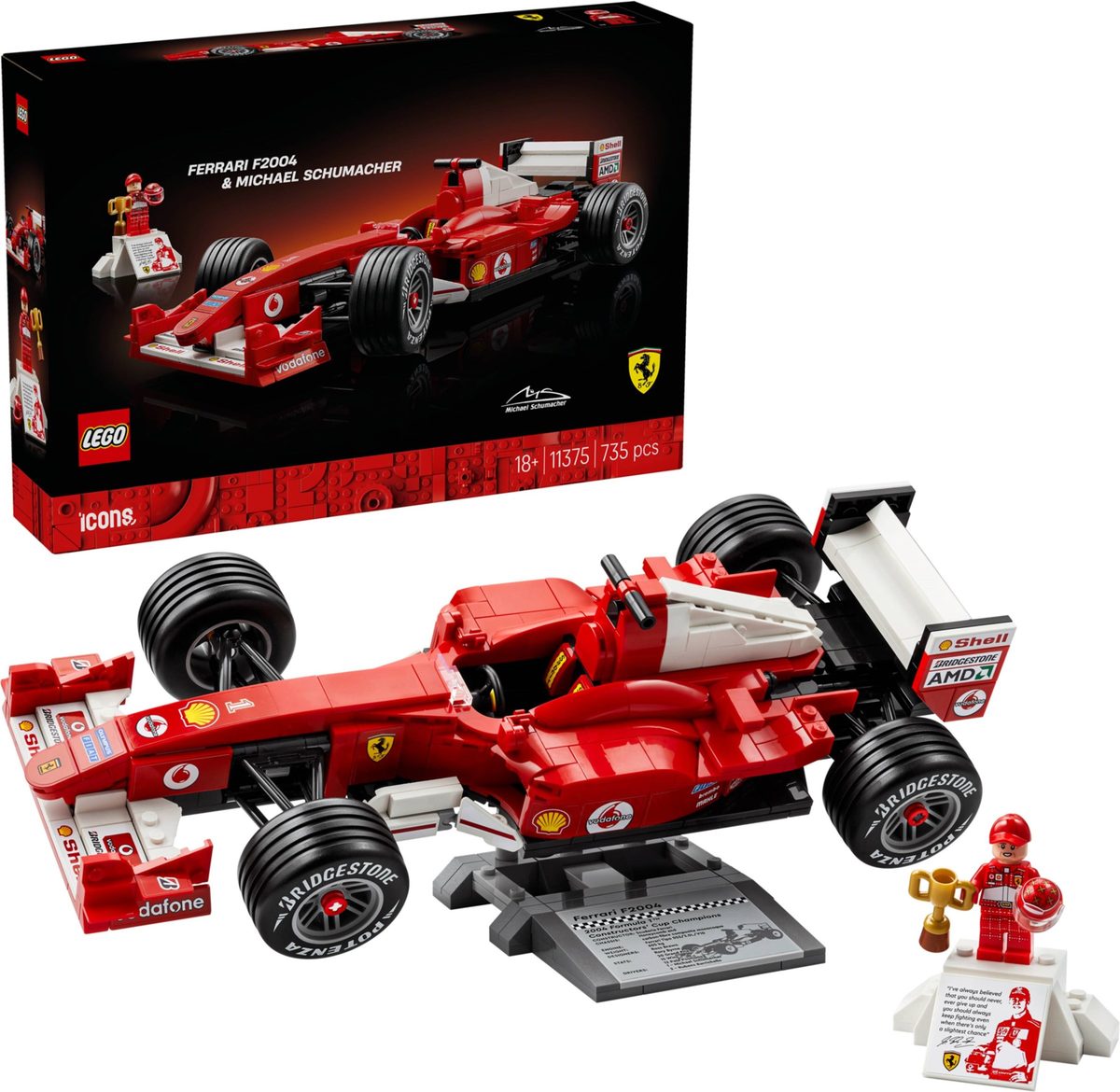 法拉利 F2004 與車神舒馬克