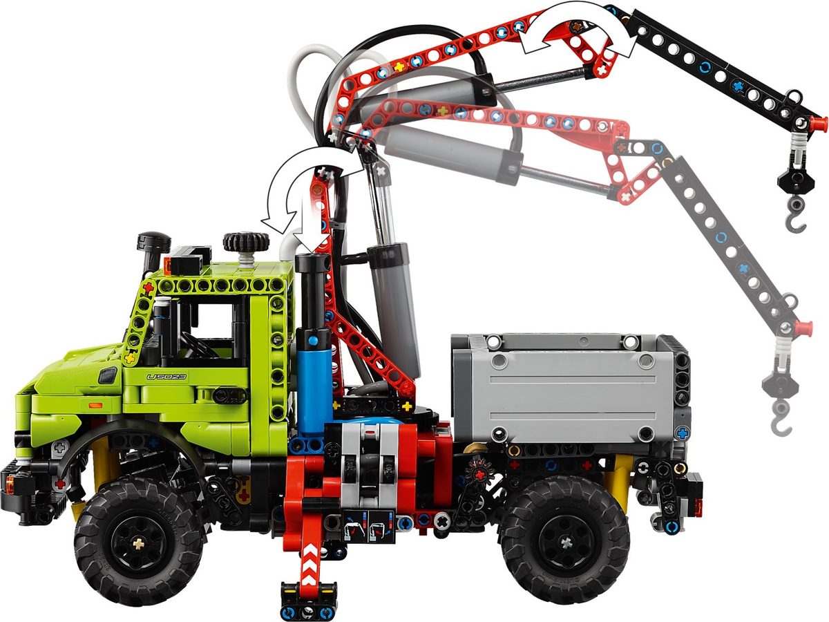 賓士 Unimog U 5023 和起重機