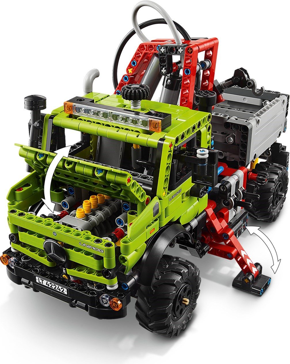 賓士 Unimog U 5023 和起重機