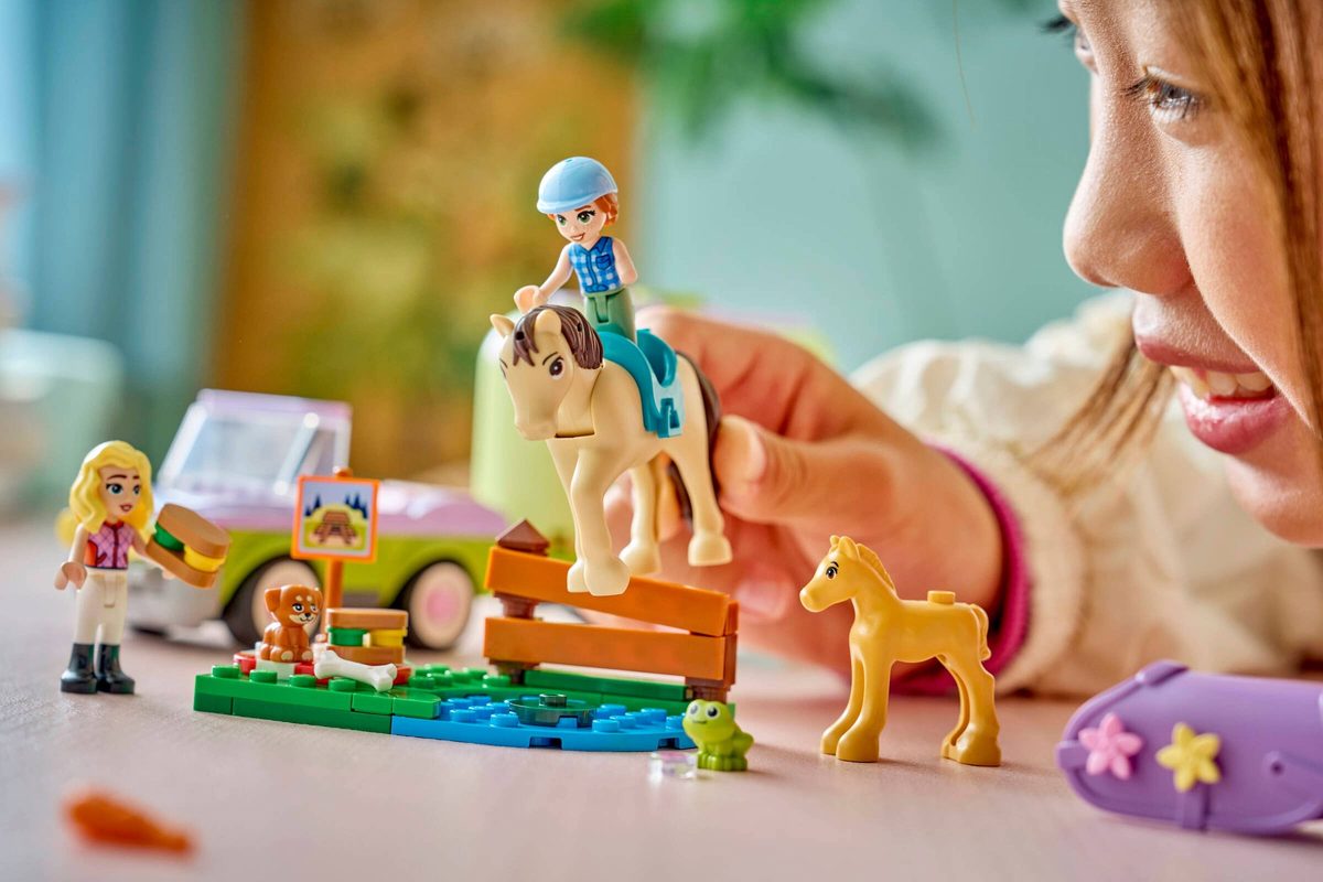 馬兒和幼馬拖車