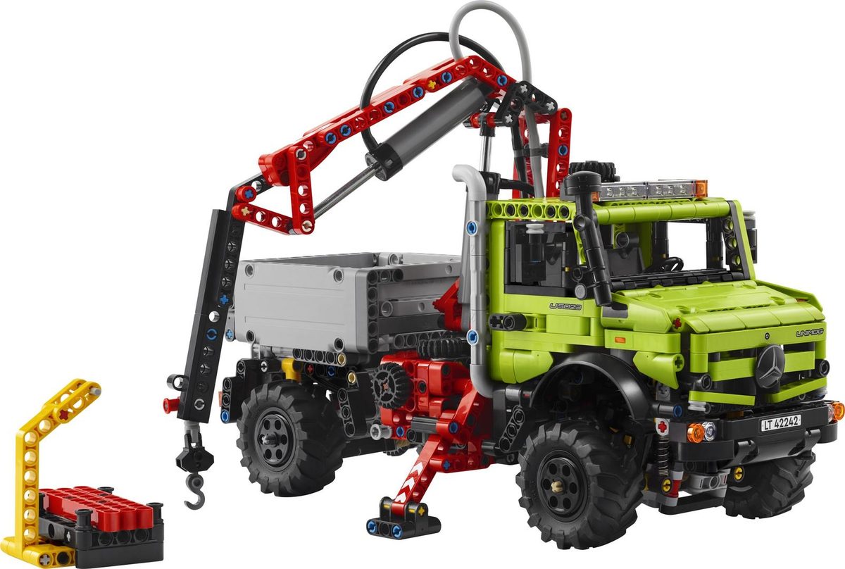 賓士 Unimog U 5023 和起重機