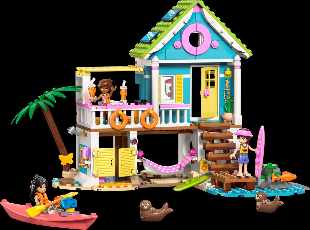 海灘小屋和海豹